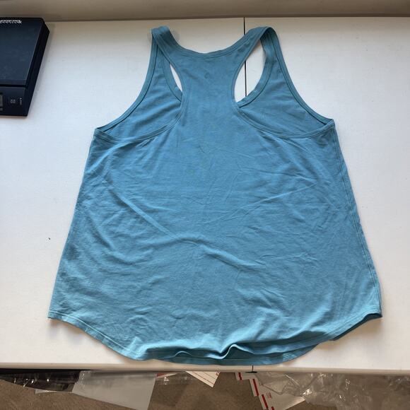 Lululemon Women Sz 12 Tank Tops Lot of 2 Cotton Black Teal Green Racer Back Both - Picture 5 of 13